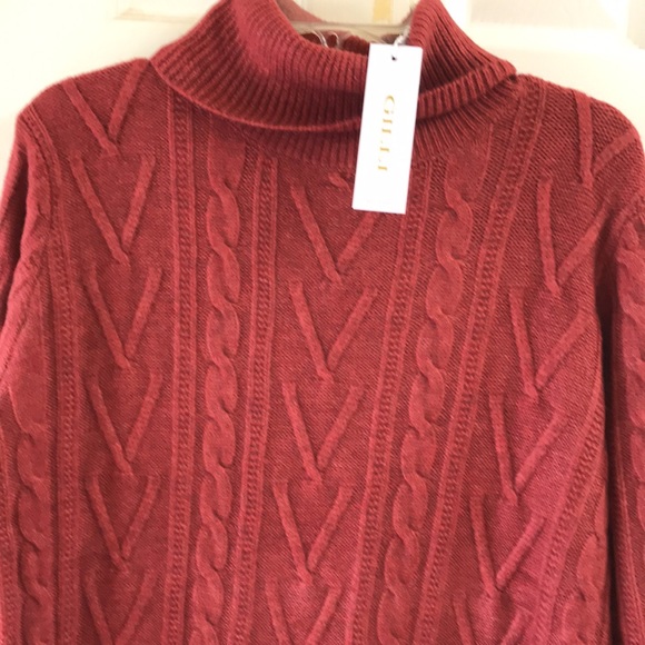 Gilli cable knit sweater dress with front pockets. NWT - Picture 2 of 7
